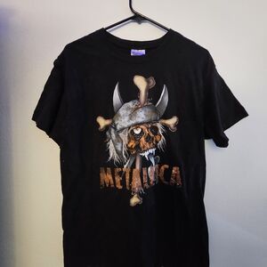 Metallica Band T-shirt Pushead Pirate Skull Cross Bones Medium
